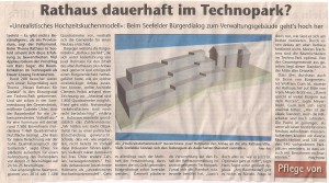 Kreisbote 04. November 2015: 'Rathaus dauerhaft im Technopark?'